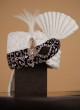 Wedding Wear White And Dark Wine Turban, Dupatta And Mala